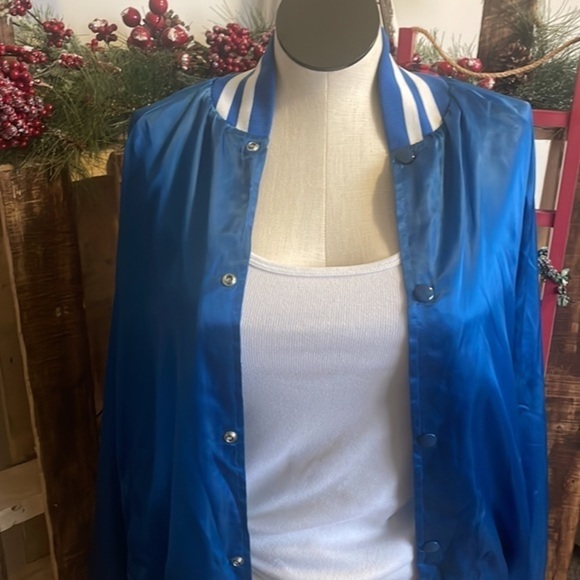 Vintage WestArk jacket Royal Blue White American Pool League bomber coat Sz 2XL - Picture 4 of 16